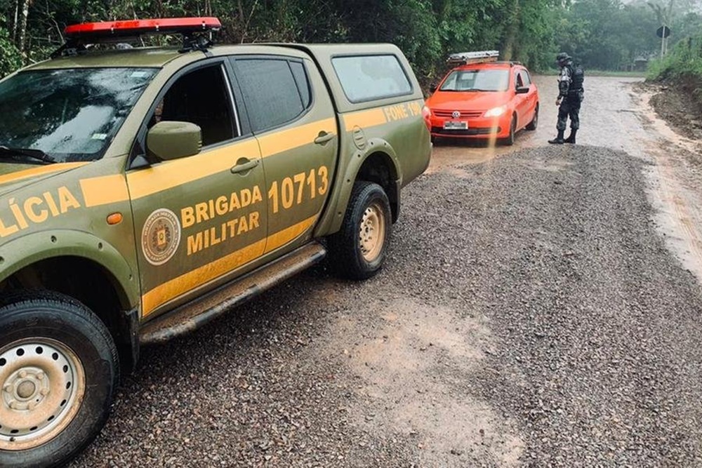 BM segue mobilizada para flagrar eventual entrada dos assaltantes de banco de Criciúma no RS