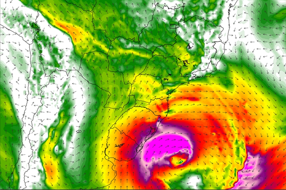 Dois ciclones em sequência vão trazer ar frio para o RS