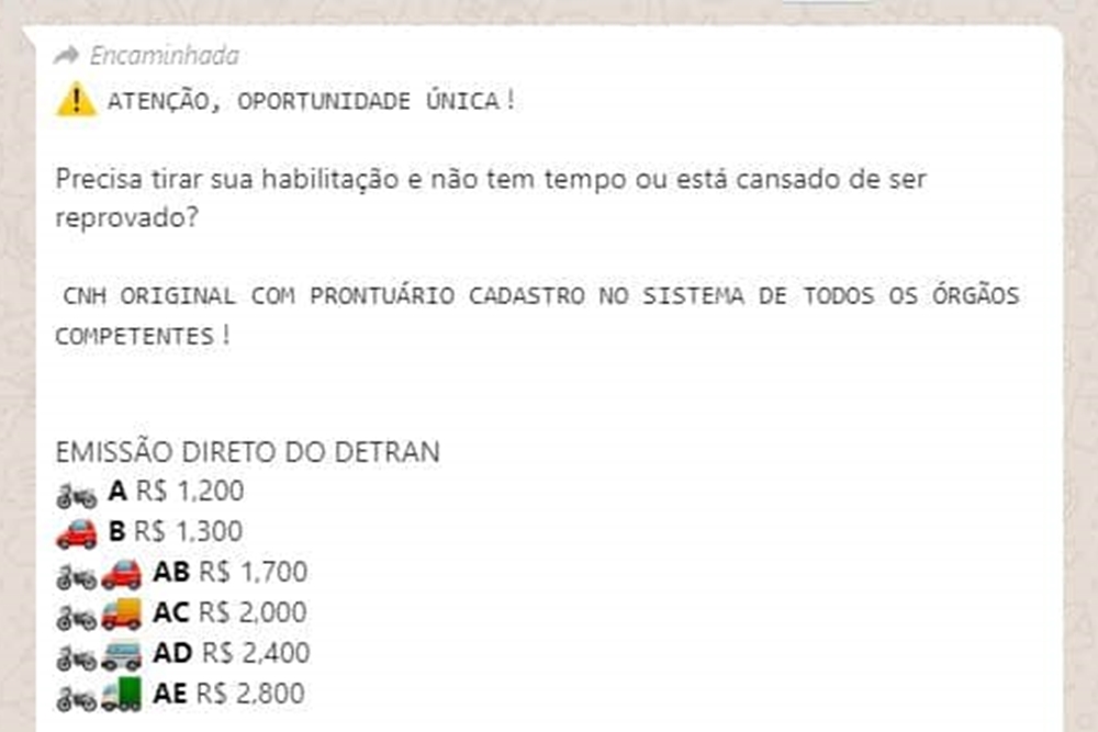 CNH sem aulas, exames e provas? Conheça novo golpe aplicado