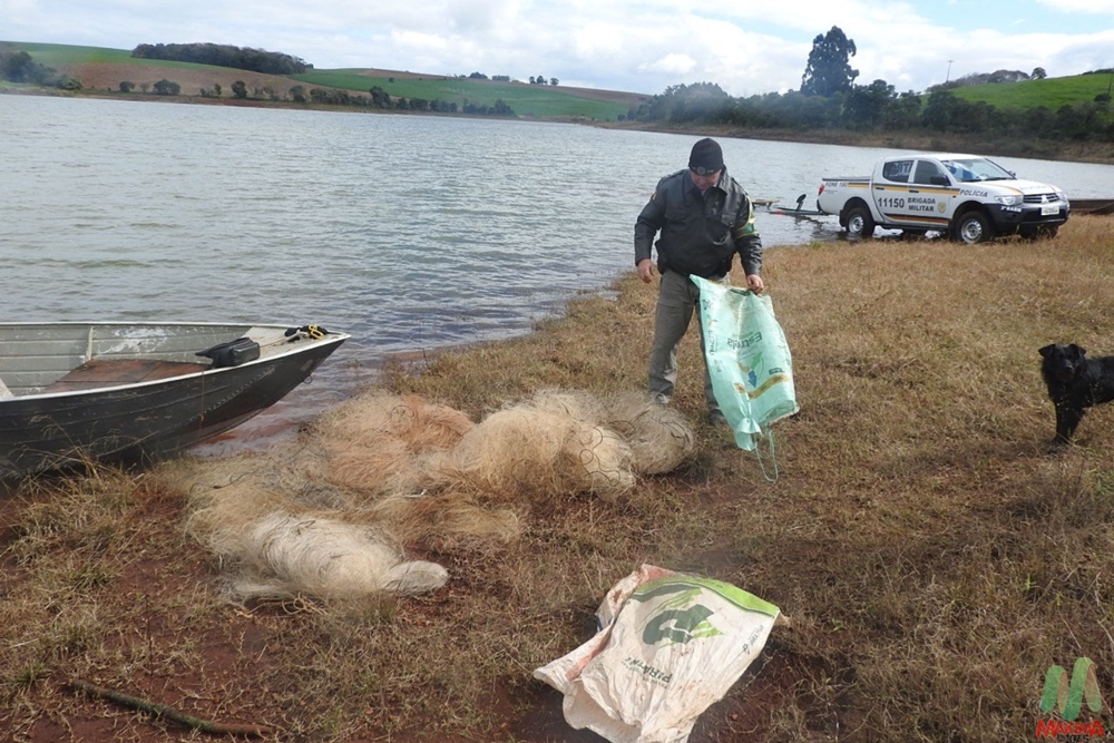 PATRAM flagra pesca ilegal na Barragem em Ronda Alta