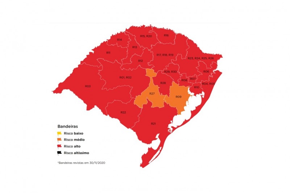 Com dois recursos aceitos, mapa definitivo 19 regiões em vermelho