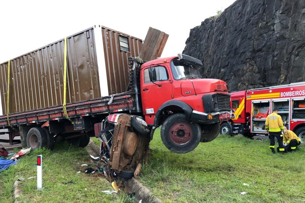 Grave acidente deixa uma pessoa morta na ERS-480 em Nonoai