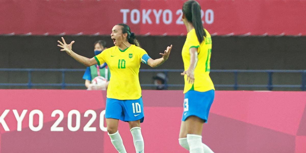 Brasil goleia a China na estreia do futebol feminino na Tóquio 2020