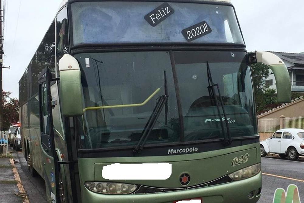 Passageiro é baleado em tentativa de assalto a ônibus em Nonoai