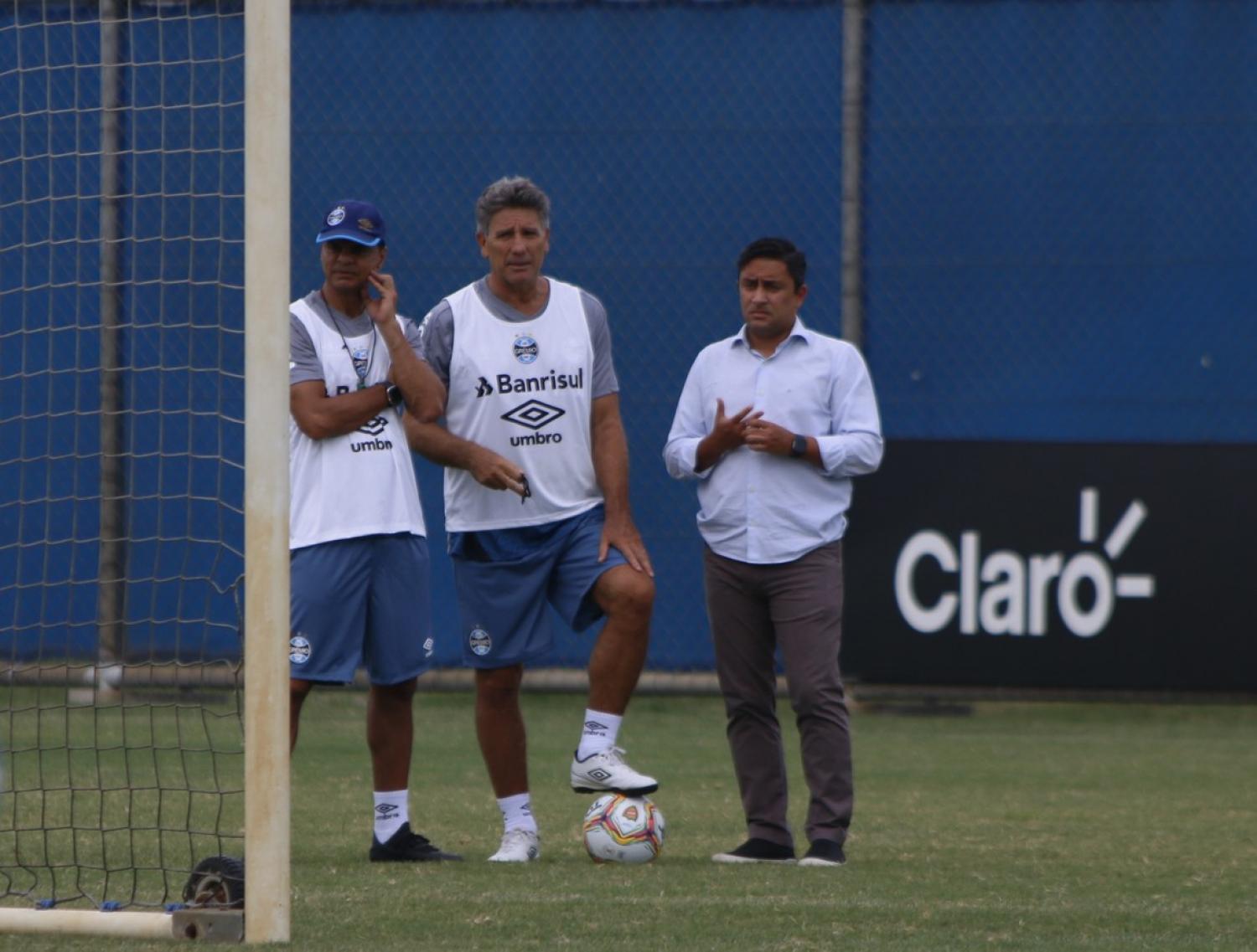 Novamente sem Geromel, Renato fecha parte de primeiro treino no Grêmio em 2020