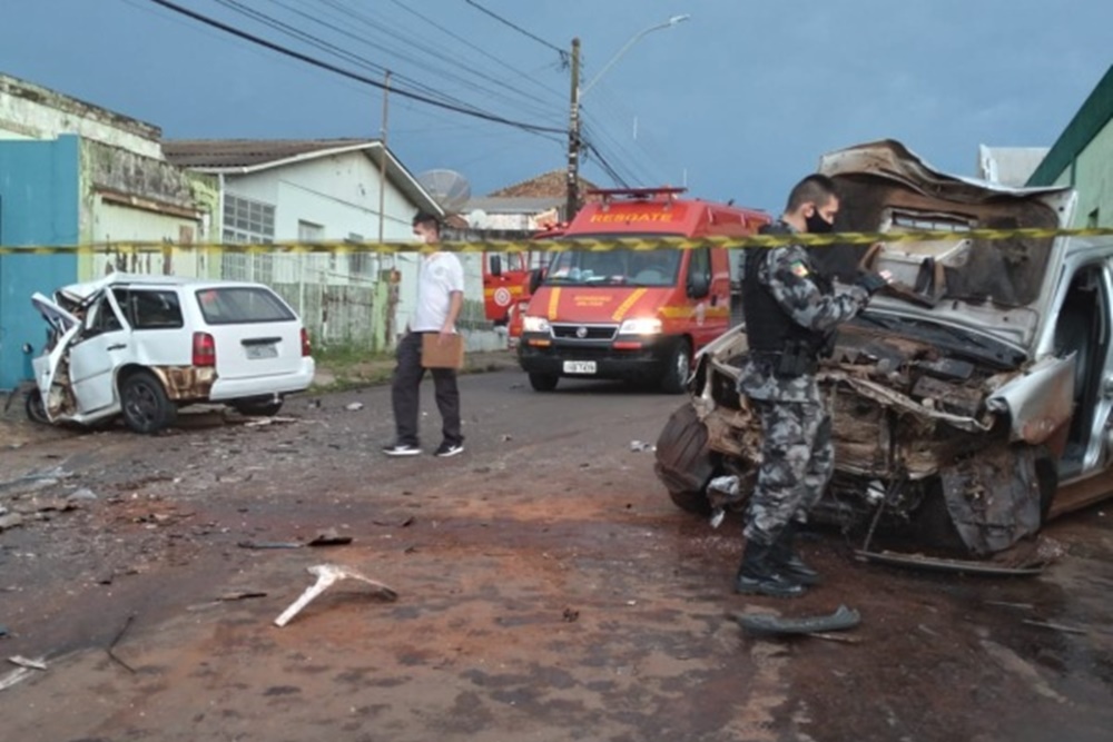 Grave acidente deixa três mortos no centro de Cruz Alta