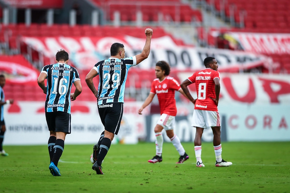 De virada, Grêmio vence o Internacional no Beira-Rio e constrói vantagem para decisão do Gauchão, na Arena