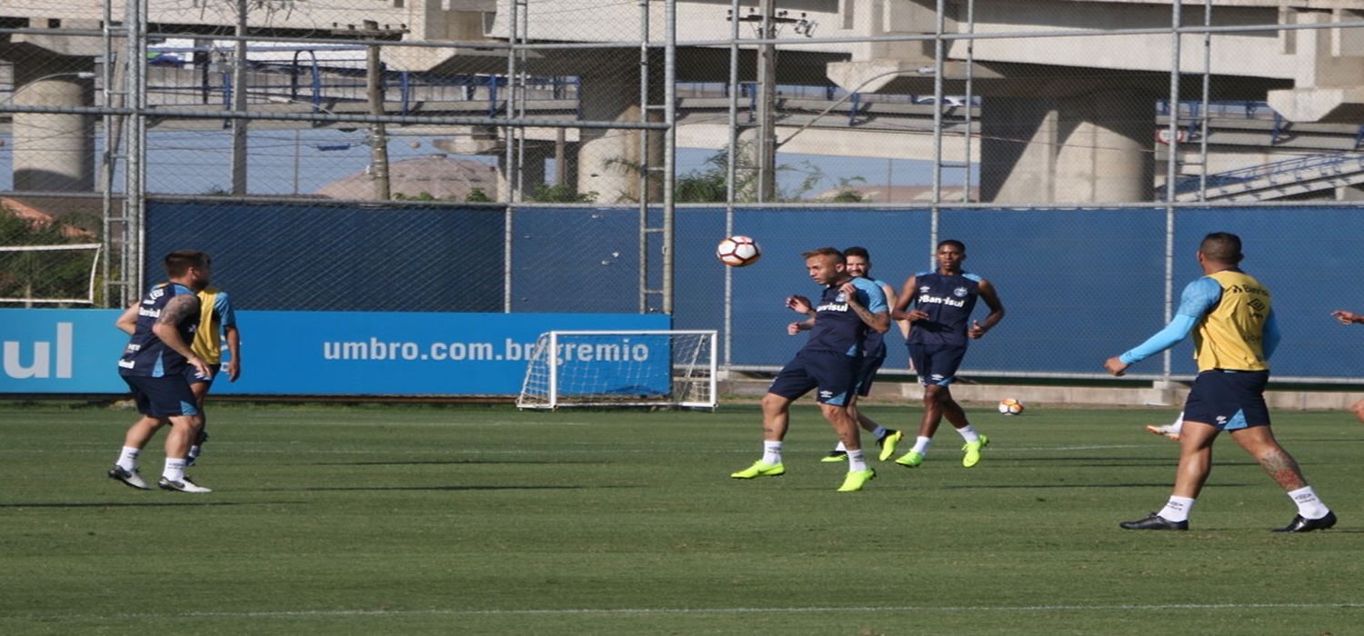 Com Everton e sem Luan, Grêmio fecha treino antes do River Plate; confira provável escalação