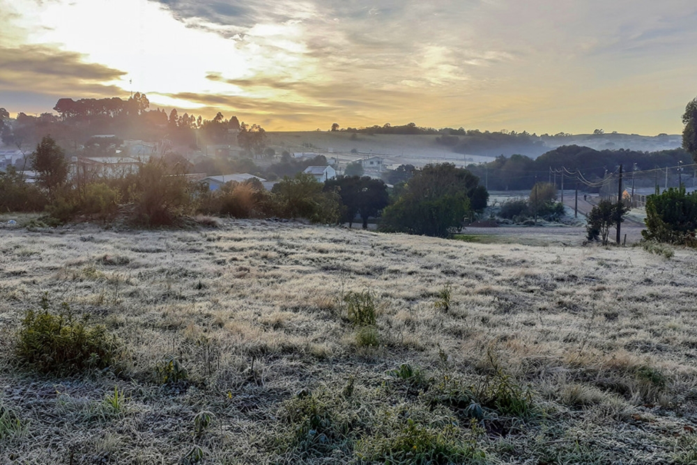 Soledade amanhece coberta de geada e com temperatura de -4,8°C