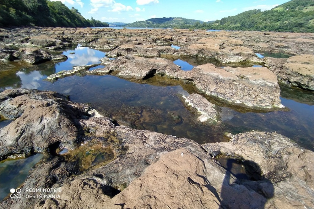 Falta de chuva modifica cenário no rio Uruguai