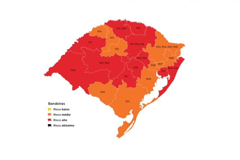 Governo indefere recursos e mapa definitivo da 39ª rodada permanece com 11 regiões em vermelho