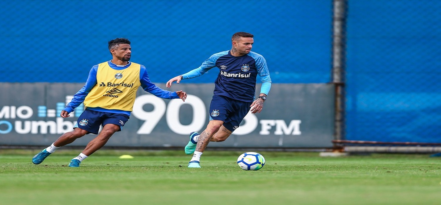 Arthur, Léo Moura e Luan treinam e podem voltar ao Grêmio contra o Palmeiras