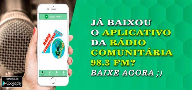 OUÇA A RÁDIO COMUNITÁRIA DE ALPESTRE PELO APLICATIVO.